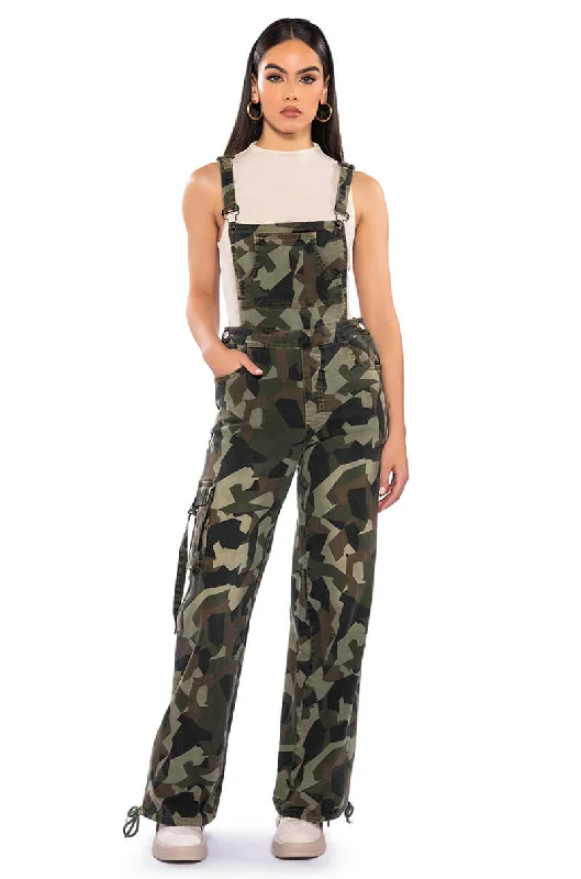 women's patterned pantsWORK FOR YOU ADJUSTABLE OVERALLS