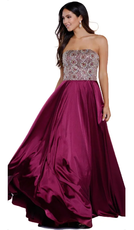 Formal Dress for Sustainable FashionNox Anabel Strapless Bejeweled Sleek A-Line Gown