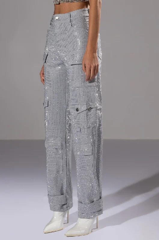 women's wedding pantsAMMO BONNE SOIREE RHINESTONE CARGO PANTS