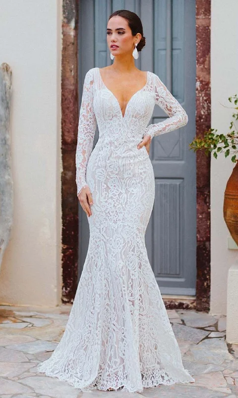 Formal Dress for Fashion WeeksWilderly Bride by Allure Bridals - F166SC Long Sleeve Lace Bridal Gown