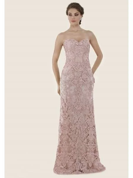 Formal Dress for Beauty ContestsRina di Montella - RD2624-1 Embroidered Allover Strapless Gown