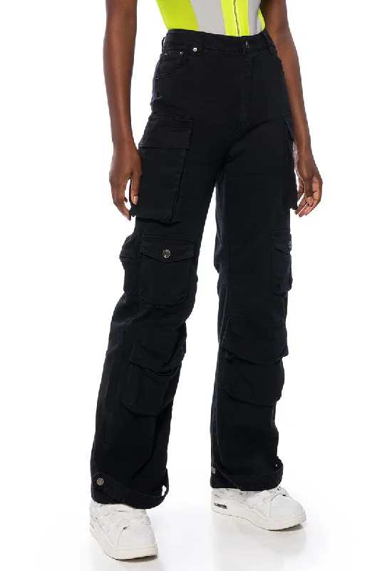 women's sophisticated pantsNIGHT OUT MULTI-POCKET CARGO PANT