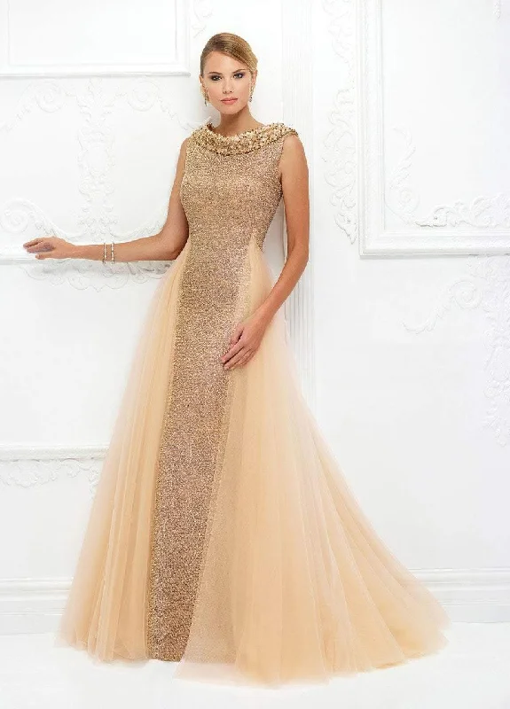 Formal Dress for Creative ThemesIvonne D for Mon Cheri - 118D10 Beaded Bateau Neckline Gown