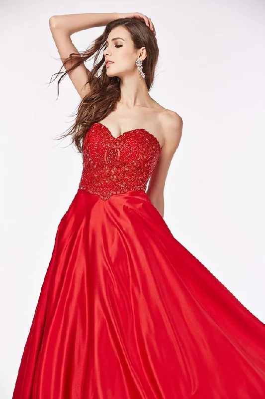 Formal Dress for Charity BallsAngela & Alison Adorned Strapless Sweetheart Ballgown 661086