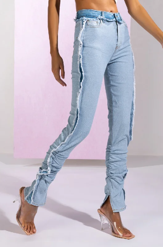 women's clubbing pantsONE MORE TIME INSIDE OUT SKINNY JEANS