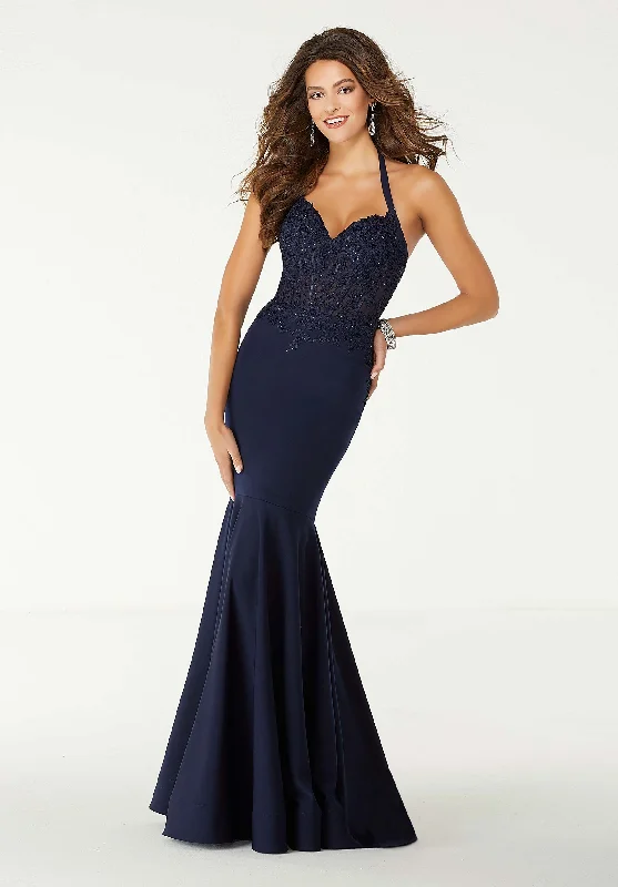 Formal Dress for Tennis TournamentsMori Lee - Halter Sweetheart Mermaid Gown 43061