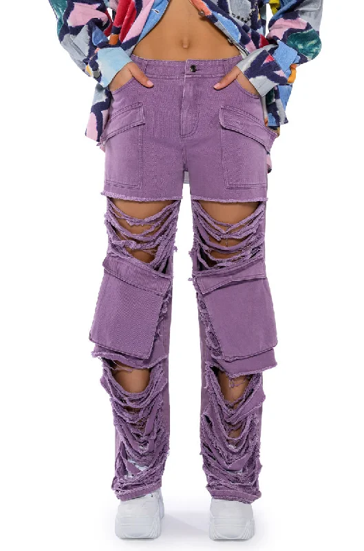 women's moisture-wicking pantsBESTIES FAVORITE DISTRESSED CARGO PANTS