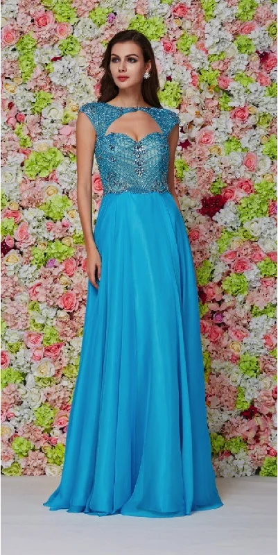 Formal Dress for GalasAngela & Alison Keyhole Cutout Sweetheart Embellished A-Line Gown