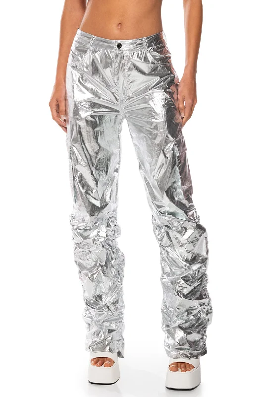 women's adventure pantsGLIMPSE OF MAGIC RELAXED METALLIC PANT