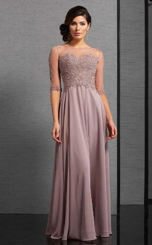 Formal Dress for Resort EventsClarisse - 6306SC Embellished Lace Illusion Bateau A-line Gown