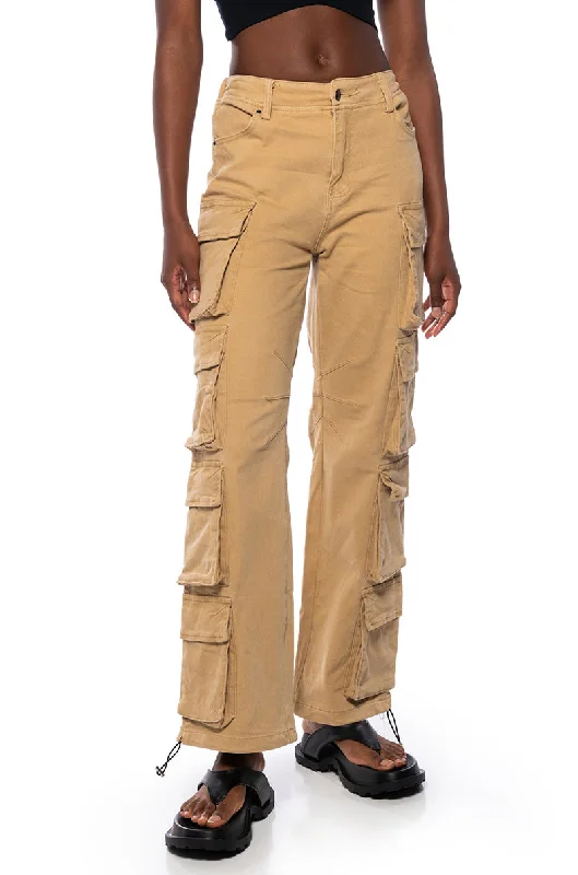 women's high-performance pantsHERE TO STAY SIDE POCKET CARGO PANTS