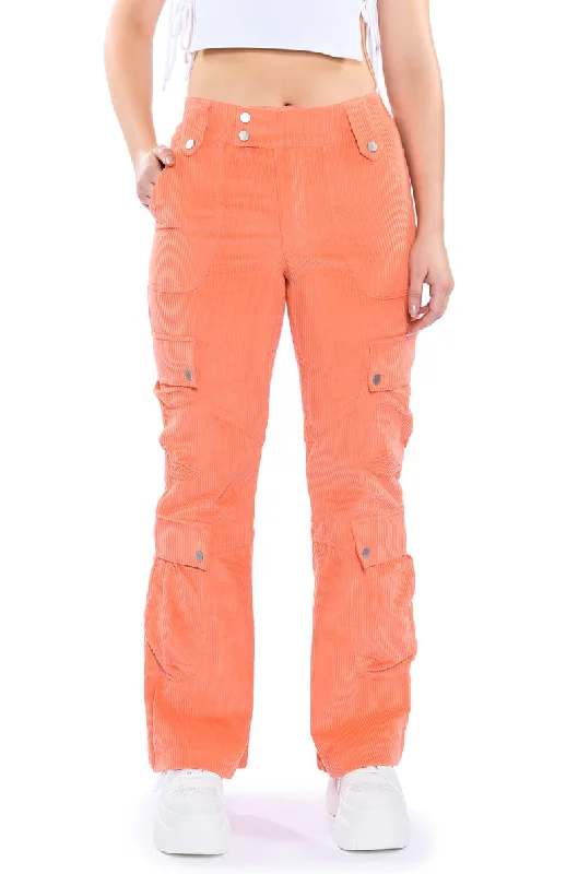 women's running pantsNOTHING BUT TIME CORDUROY CARGO PANT