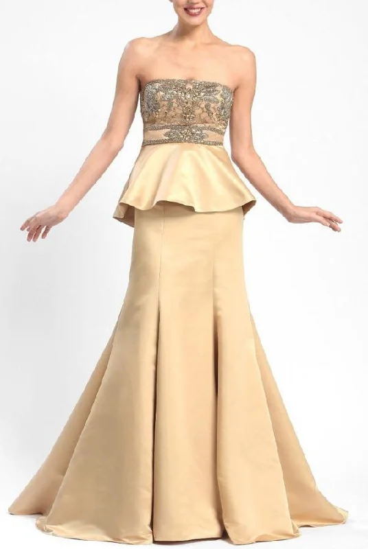 Formal Dress for Bar MitzvahsSue Wong - W5206 Ornate Peplum Satin Gown