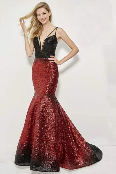 Formal Dress for Charity AwardsAngela & Alison - 81008 Allover Sequin Ombre Trumpet Gown