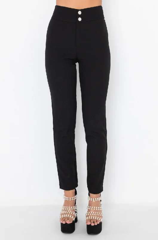 women's spring pantsDINNER AND MOVIE HIGH RISE PANT