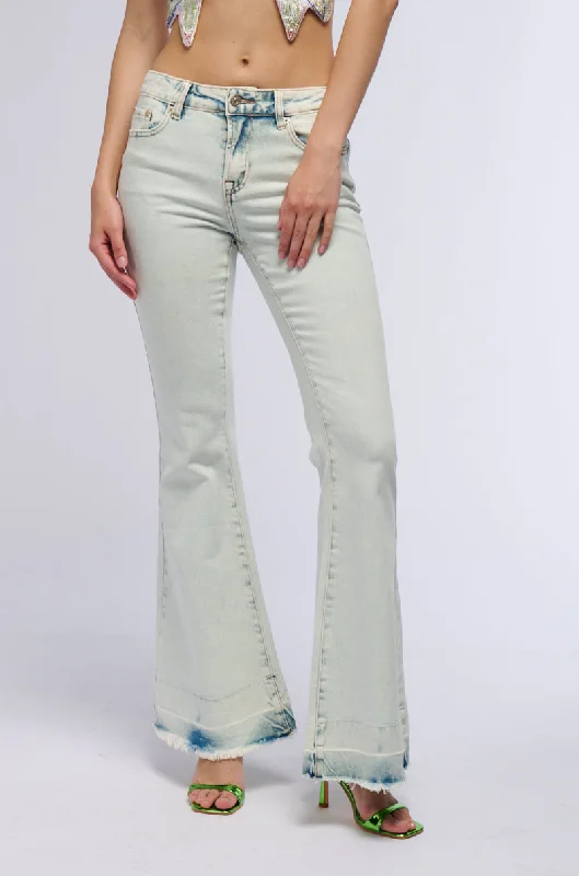 women's linen pantsNIGHT SHIFT FLARE DENIM PANT