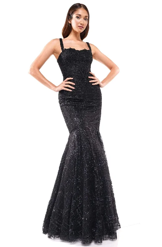 Formal Dress for Runway ShowsGlow Dress - G934 Sleeveless Sequined Fitted Trumpet Gown