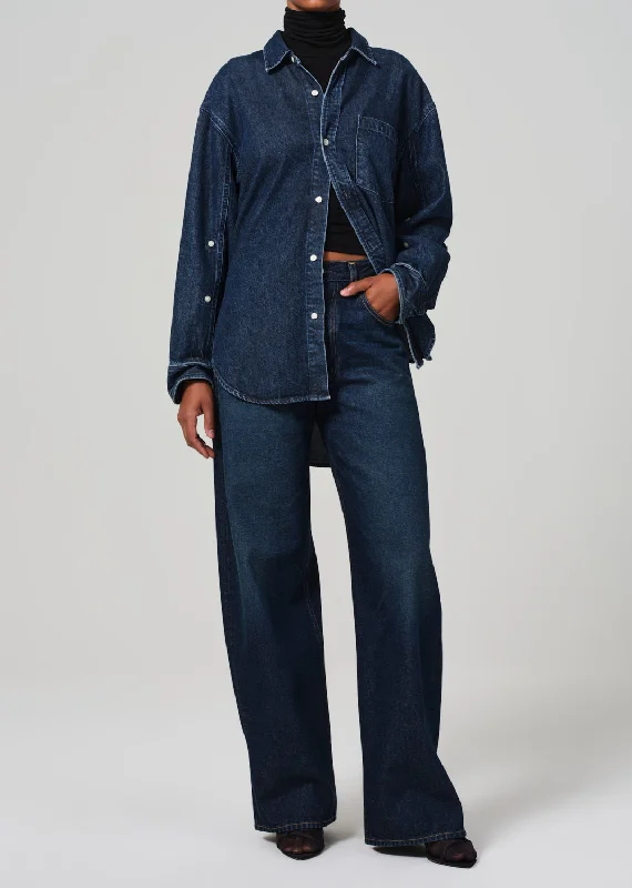 women's denim jeans with button-fly closureAyla Baggy in Bravo