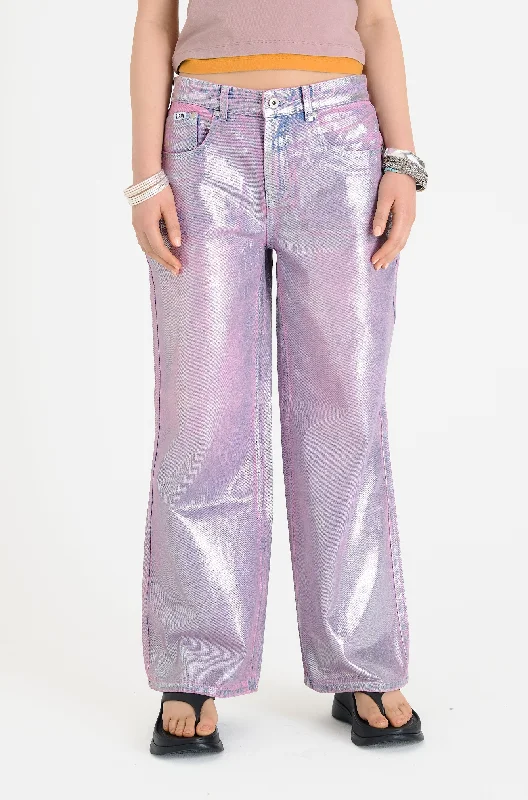 women's denim jeans for a day at the beachAmethyst Foiled Release Jean