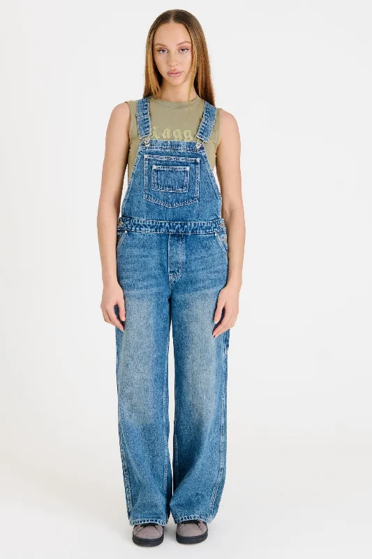 women's denim jeans with pocketsRelease Dungaree Bleach Blue