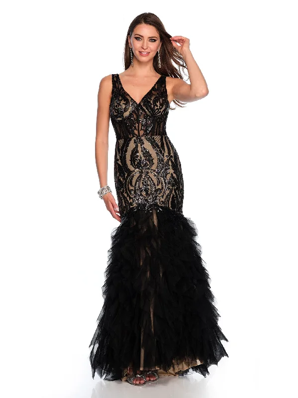 elegant party dressesLong Evening Dress by Dave and Johnny 11325