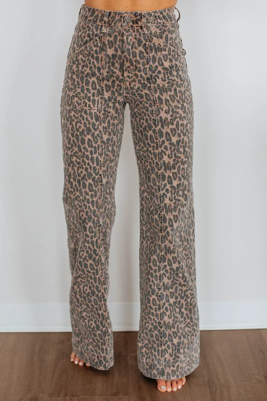 women's denim jeans with animal printsHappi Hidden Jeans - Cheetah