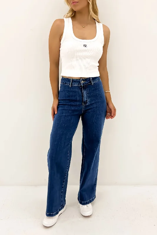 women's mom jeans denimLeith Denim Jean Dark Blue