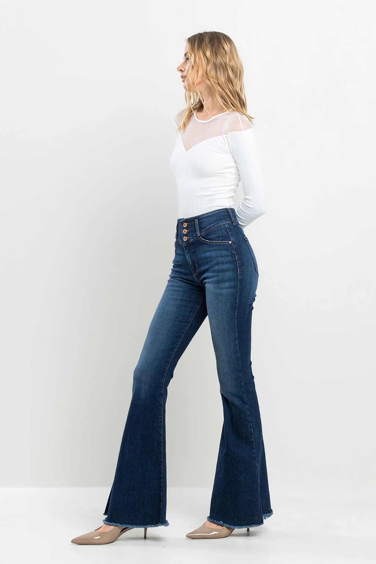 women's denim jeans for formal events"Debbie" Flare Jean