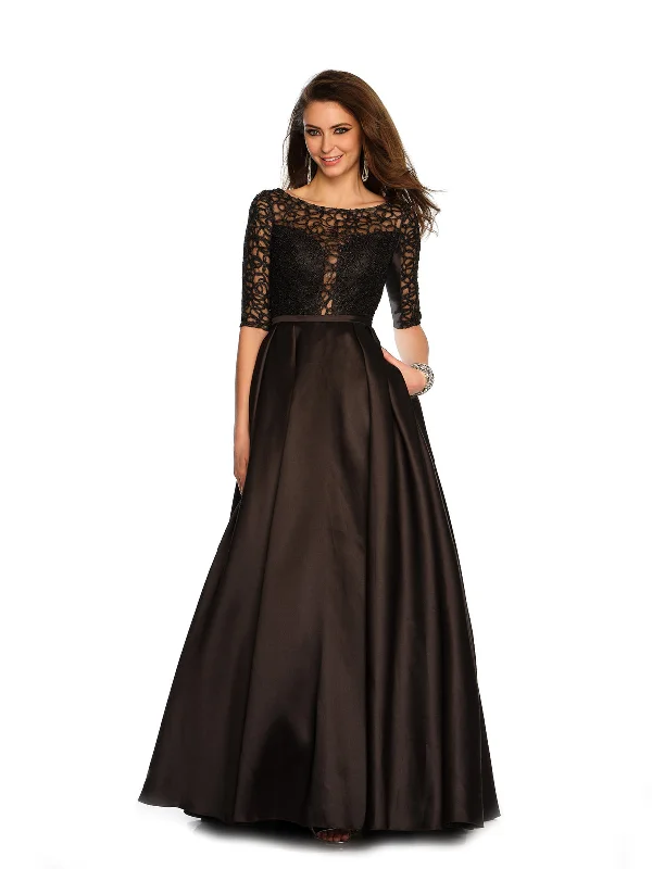 casual party dressesLong Evening Dress by Dave and Johnny 11345