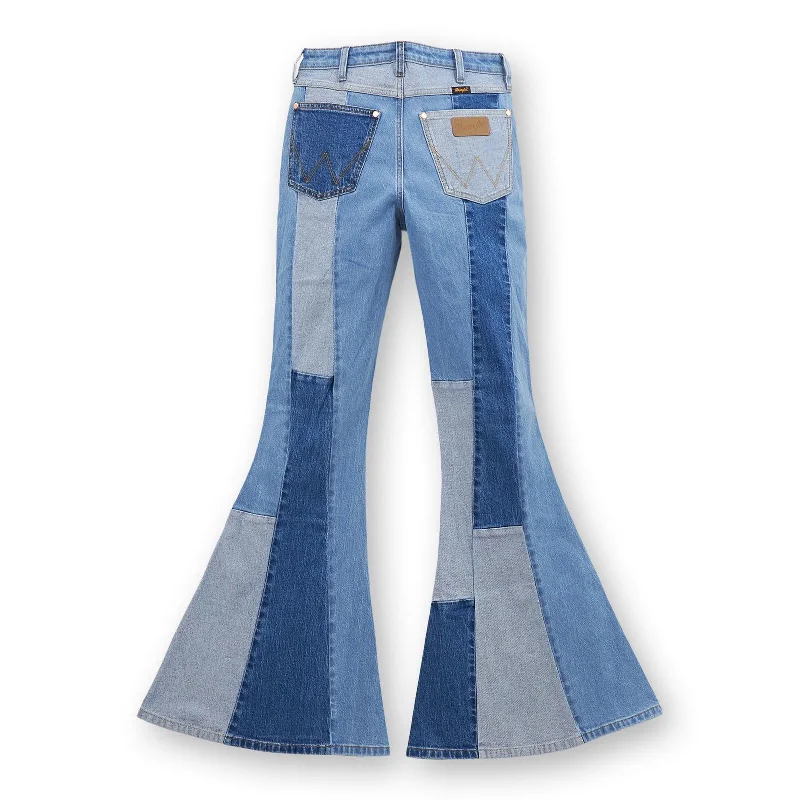 women's denim jeans for a casual FridayWrangler Lainey Wilson Patchwork Jean