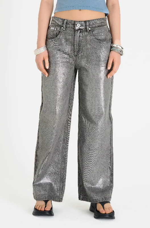 women's skinny denim jeansGlimmer Foiled Release Jean