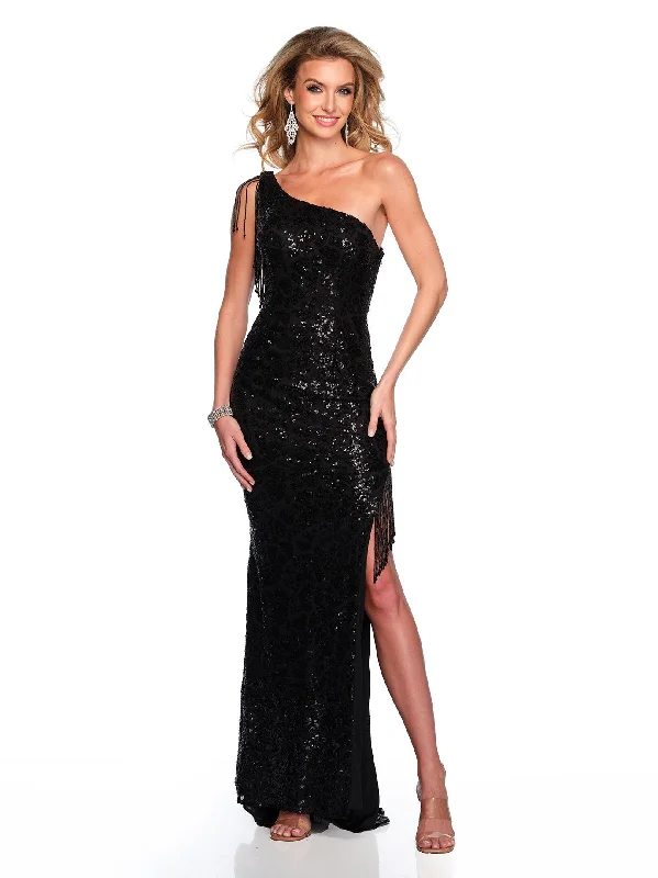 chiffon party dressesLong Evening Dress by Dave and Johnny 11433