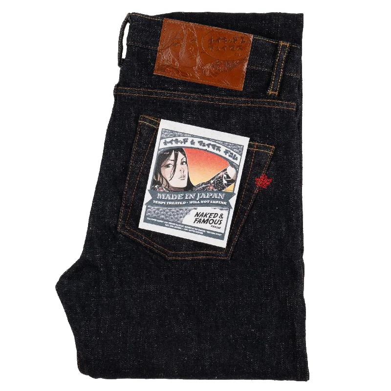 women's denim jeans with embroidery on pocketsEasy Guy - MIJ10 - Okayama Spirit