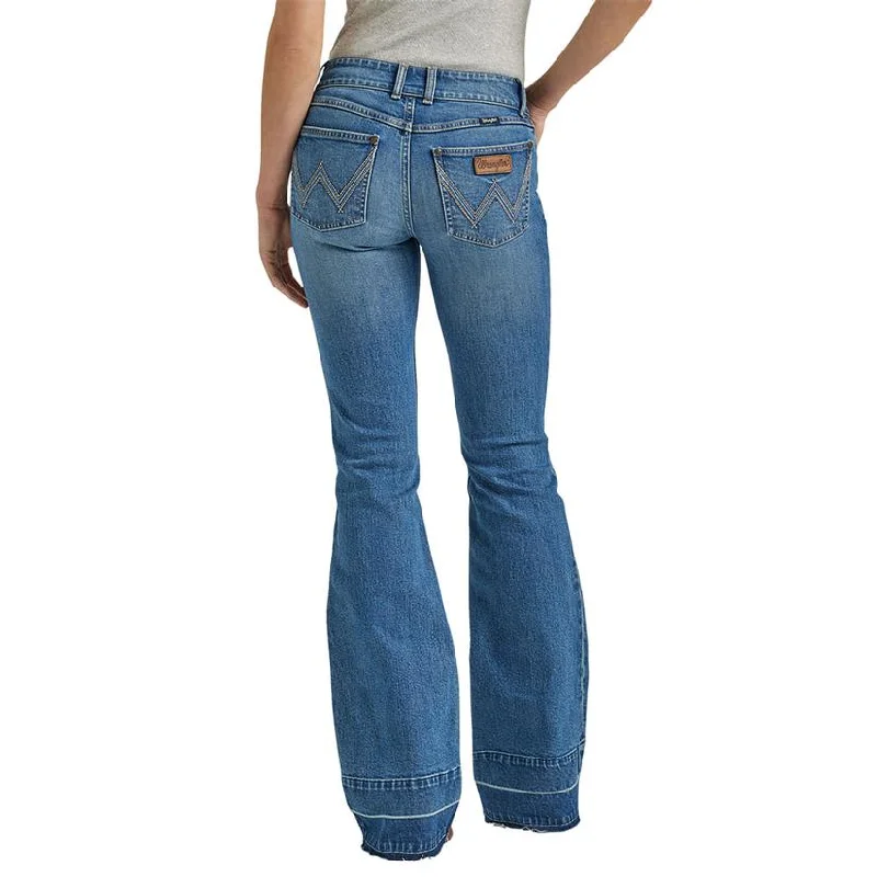 women's denim jeans for casual wearWrangler Women's Retro Mae Mid Rise Trouser Jean