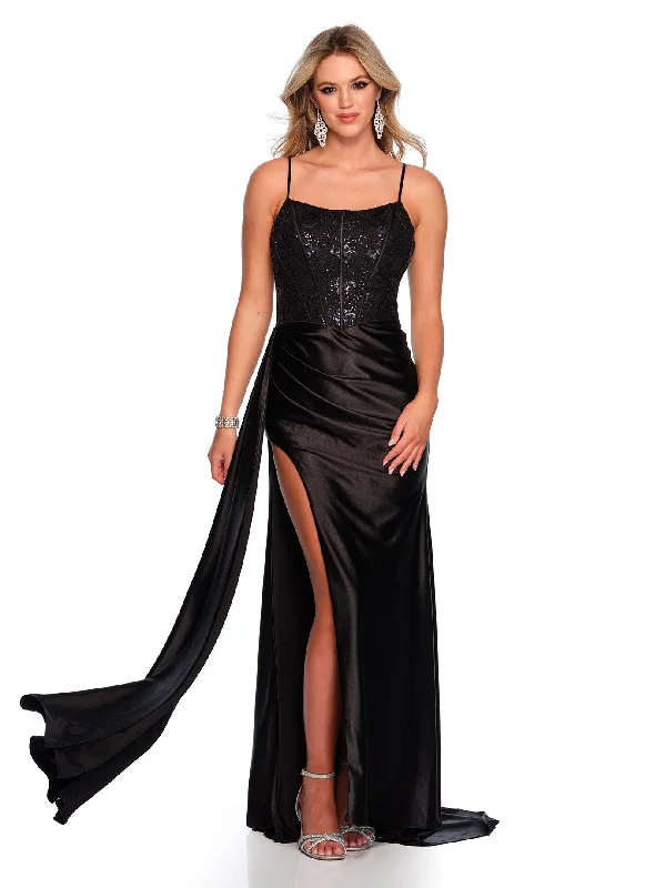 midi party dressesLong Evening Dress by Dave and Johnny 11458