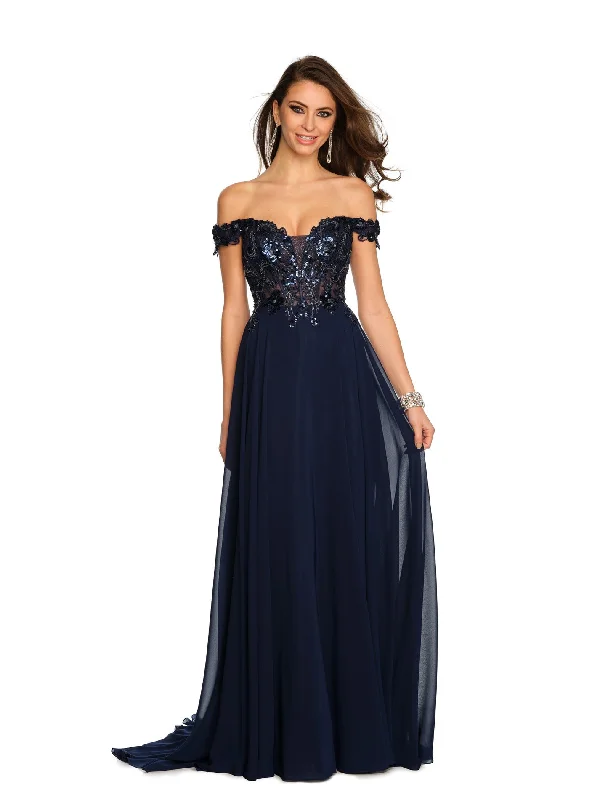 high-low party dressesLong Evening Dress by Dave and Johnny 11242