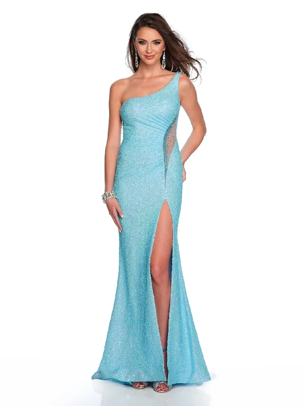 polyester party dressesLong Evening Dress by Dave and Johnny 11638