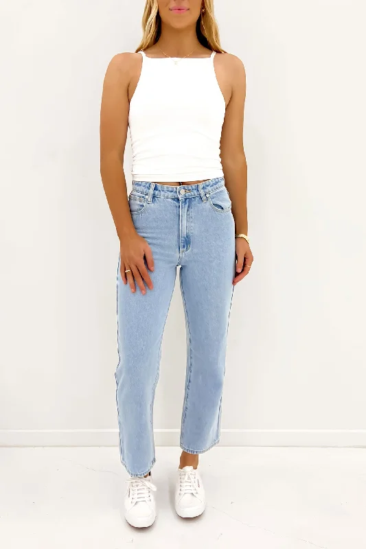 women's denim jeans for a vintage styleA Venice Straight Jean Kendall