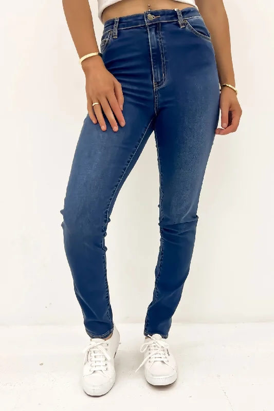 women's mid-rise denim jeansClassic High Slim Jean True Indigo