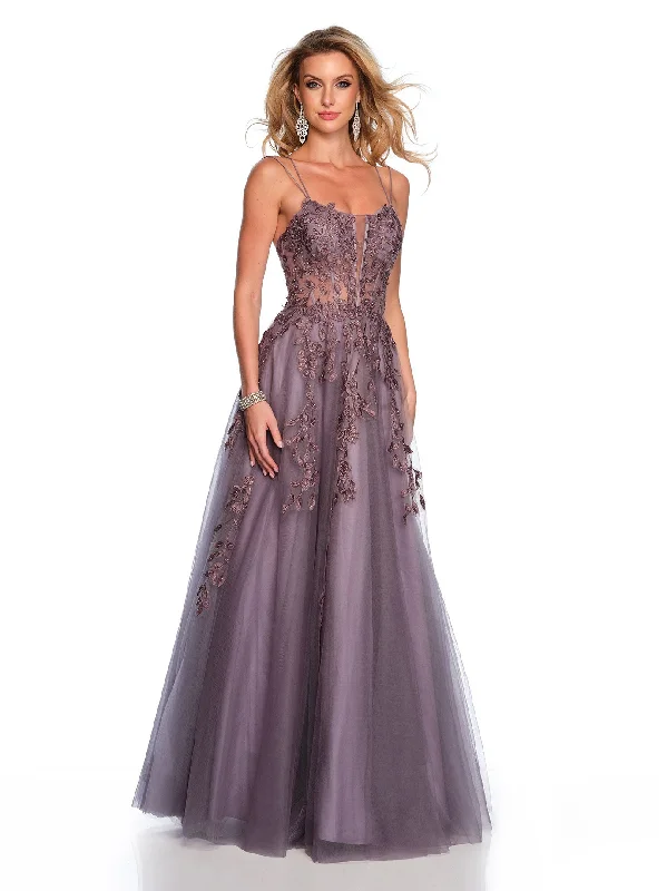 silk party dressesLong Evening Dress by Dave and Johnny 11653