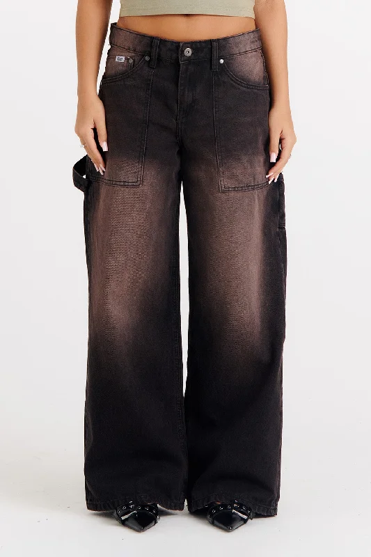 women's denim jeans for a relaxed lookCarpenter Release Jean Brown Wash