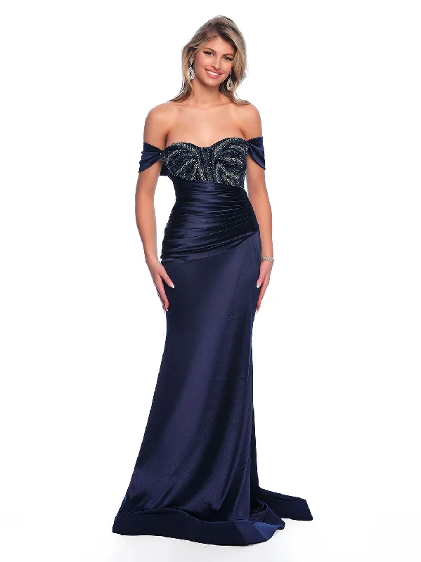 tall party dressesLong Evening Dress by Dave and Johnny 11849