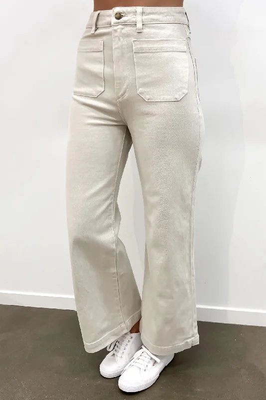 women's denim jeans for tall womenSailor Comfort Jean Off White