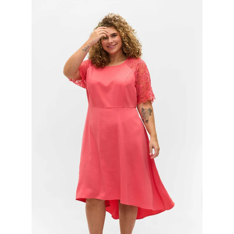 midi dresses made of silkZizzi Angelina Midi Dress in Pink