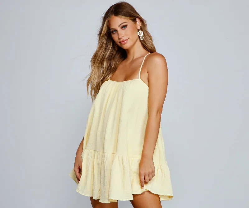 classic yet trendy Mimi dresses for timeless styleEffortless Flowy A-Line Mini Dress