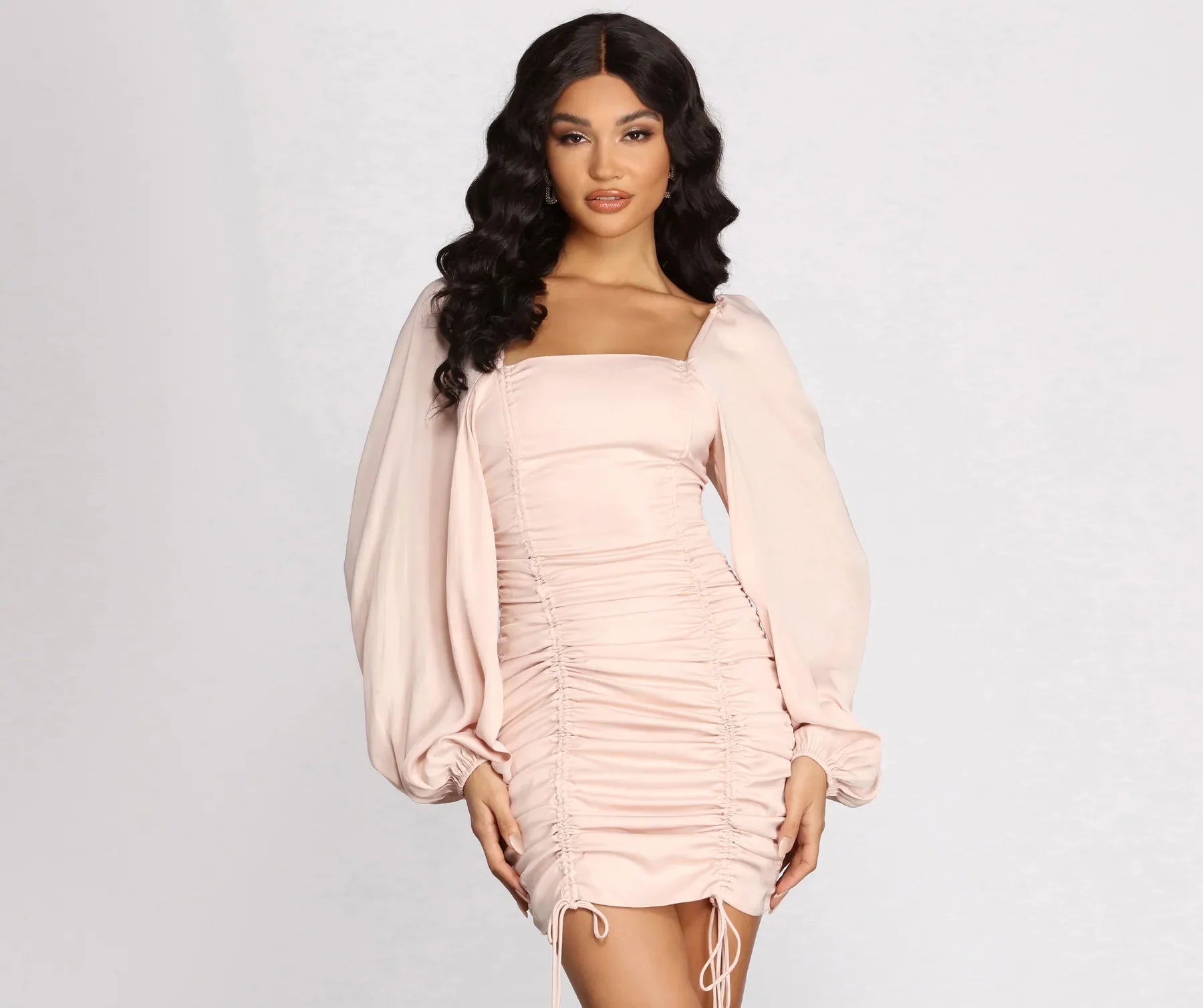 discount Mimi dresses outletReady Or Not Ruched Mini Dress