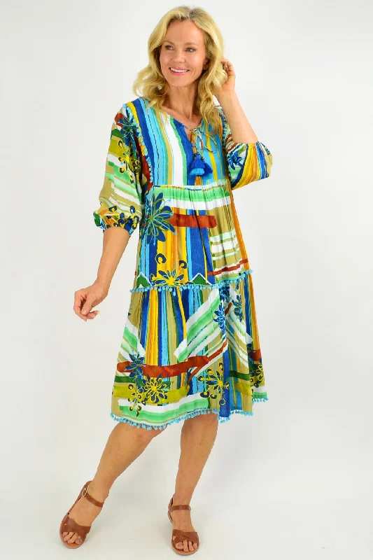 boho midi dressesMalaga Midi Boho Tunic Dress