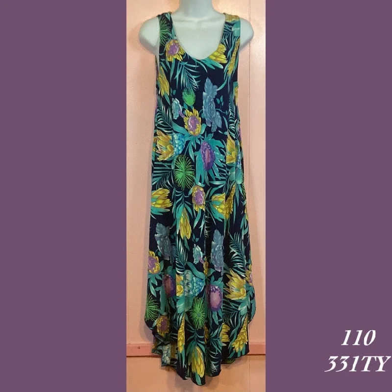 simple yet stylish midi dressesRainbow Jo Sundress Resort Wear Floral Print Midi Dress - 110 - 331TY