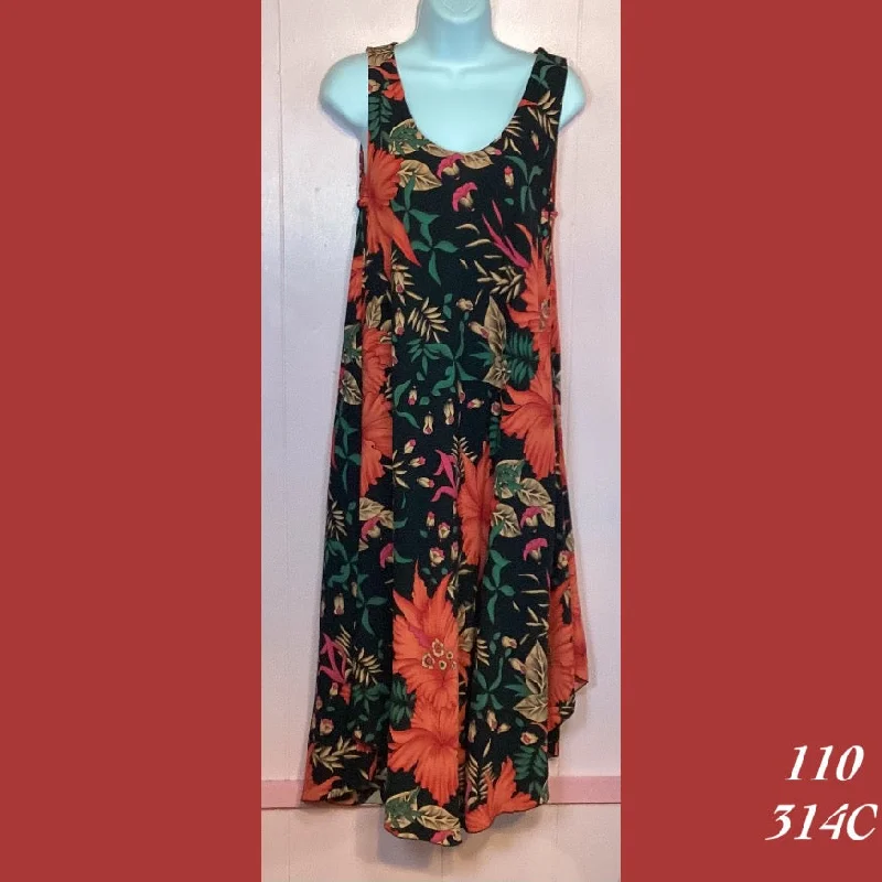 casual midi dressesRainbow Jo Sundress Resort Wear Floral Print Midi Dress - 110 - 314C