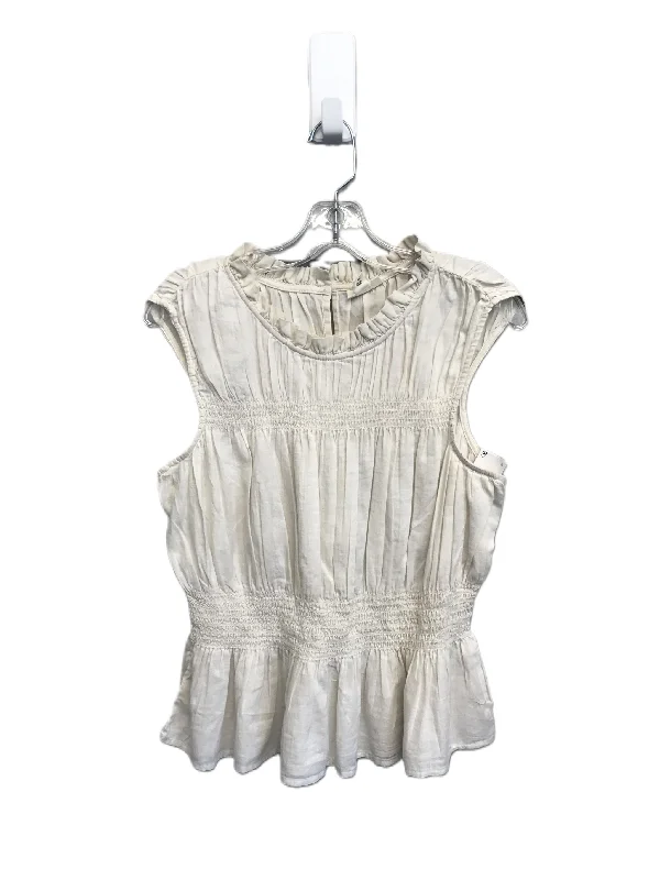 women's tops for layeringBeige Top Sleeveless By Ana, Size: M